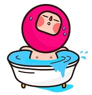 목욕 이모티콘