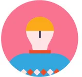 노란 머리 사람 아이콘